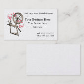 draaiend wiel visitekaartje (Voorkant / Achterkant)