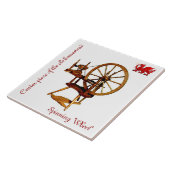 Draaiend wielstel voor verzamelaars tegeltje (Zijkant)