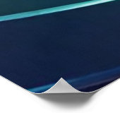 Draaiende bands van levendige kleuren poster (Hoek)