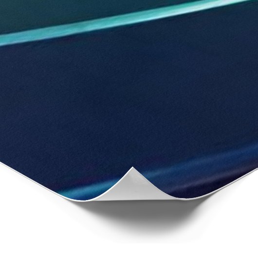 Draaiende bands van levendige kleuren poster (Hoek)