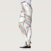 Draaiende bellen in multi-kleurenpatroon leggings (Links)