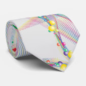 Draaiende bellen in multi-kleurenpatroon stropdas (Opgerold)