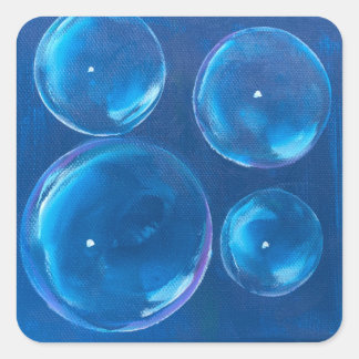 Draaiende Bellen Vierkante Sticker