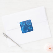 Draaiende Bellen Vierkante Sticker (Envelop)