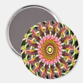 Draaiende Bloemen..... Magneet (Voorkant / Achterkant)