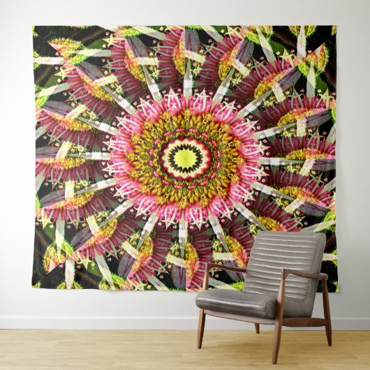Draaiende Bloemen..... Wandkleed (In Situ (horizontaal))