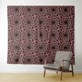 DRAAIENDE BLOEMENPATRONE   WANDKLEED (In Situ (horizontaal))