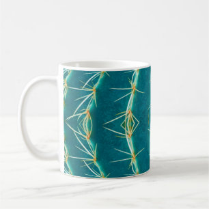 Draaiende cactus achtergrond, abstract textuurpatr koffiemok