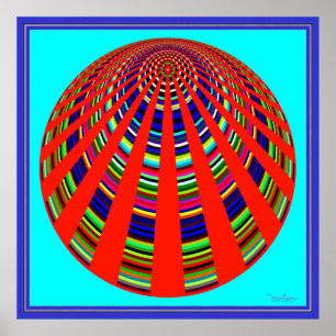 Draaiende carrousel poster