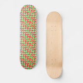 Draaiende Cirkels - Rood en Groen Persoonlijk Skateboard (Voorkant)
