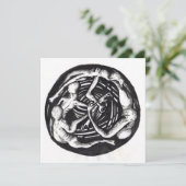 Draaiende daling, vlakke Kaart (Staand voorkant)