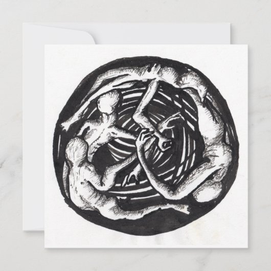 Draaiende daling, vlakke Kaart (Voorkant)