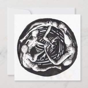 Draaiende daling, vlakke Kaart