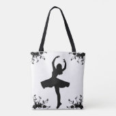 Draaiende danser tote bag (Achterkant)