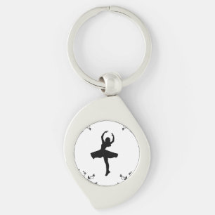 Draaiende danseres sleutelhanger