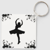Draaiende danseres sleutelhanger (Achterkant)