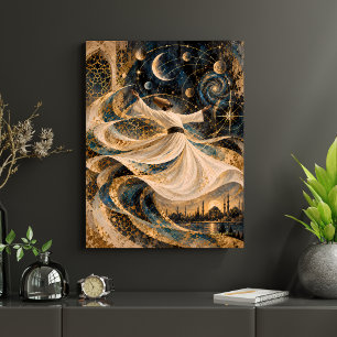 Draaiende Derwisj Sufi Ottomaanse Turkse Mystieke Poster
