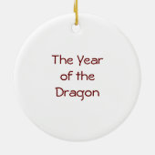 Draaiende Draak Keramisch Ornament (Achterkant)