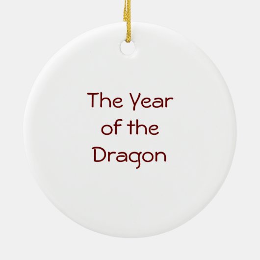 Draaiende Draak Keramisch Ornament (Achterkant)