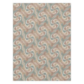 Draaiende draden Tesselatie Bruin tablet 6 Tafelkleed (Voorkant)