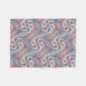 Draaiende draden Tesselation Blue Grey Blanket 1 Fleece Deken (Voorkant (Horizontaal))