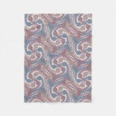 Draaiende draden Tesselation Blue Grey Blanket 1 Fleece Deken (Voorkant)