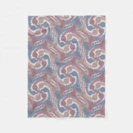 Draaiende draden Tesselation Blue Grey Blanket 1 Fleece Deken