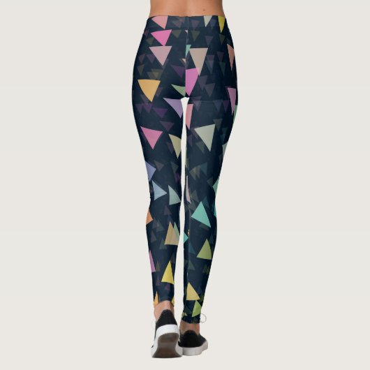 Draaiende driehoeken leggings (Achterkant)