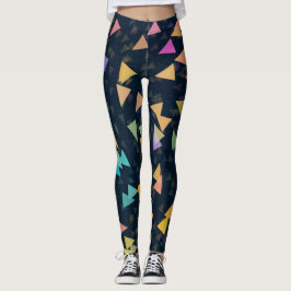 Draaiende driehoeken leggings