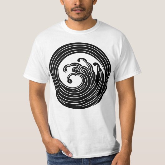 Draaiende golfcirkel t-shirt (Voorkant)