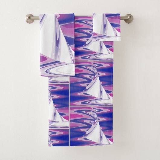 Draaiende golven bad handdoek (Insitu)