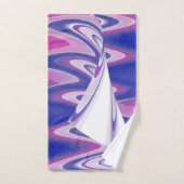 Draaiende golven bad handdoek (Handdoek)