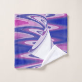 Draaiende golven bad handdoek (Wasdoekje)