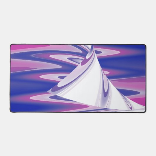 Draaiende golven bureaumat (Voorkant)