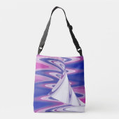 Draaiende golven crossbody tas (Achterkant)