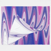 Draaiende golven fleece deken (Voorkant (Horizontaal))