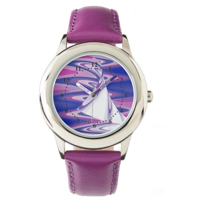 Draaiende golven horloge (Voorkant)