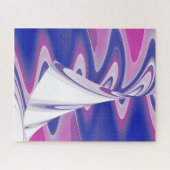 Draaiende golven legpuzzel (Horizontaal)