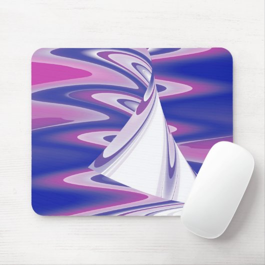 Draaiende golven muismat (Met muis)