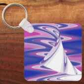 Draaiende golven sleutelhanger (Voorkant)