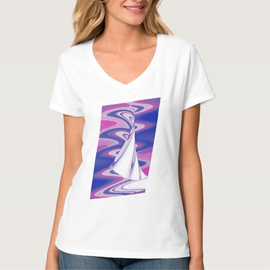 Draaiende golven t-shirt (Voorkant)