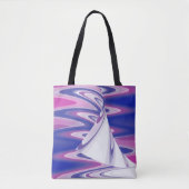 Draaiende golven tote bag (Voorkant)