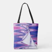 Draaiende golven tote bag (Achterkant)