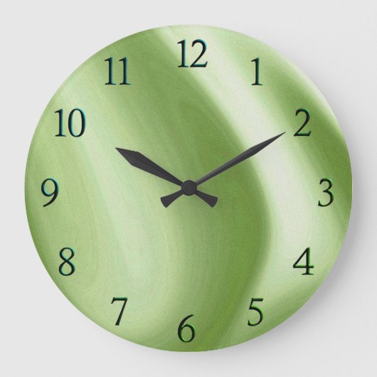 Draaiende groene tint nummers grote klok (Voorkant)