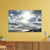 Draaiende hemden boven Hythe Bay Kent. Canvas Afdruk (Insitu (Woonkamer))