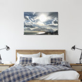 Draaiende hemden boven Hythe Bay Kent. Canvas Afdruk (Insitu (Slaapkamer))