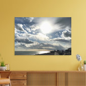 Draaiende hemden boven Hythe Bay Kent. Canvas Afdruk (Insitu (Woonkamer))