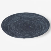 Draaiende hemel (sterren in de buitenruimte) papieren bordje (Gekanteld)