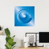 draaiende hemelkleuren poster (Thuiskantoor)