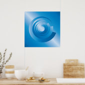 draaiende hemelkleuren poster (Keuken)
